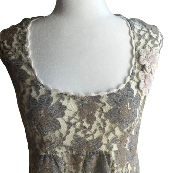 Eva Franco babydoll sexy lacey top Y2k vampire Diaries women’s size medium NEW - Picture 16 of 16